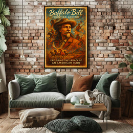 Buffalo Bill Frontier Legend Poster PosterGoat