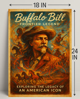 Buffalo Bill Frontier Legend Poster PosterGoat