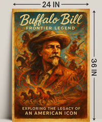 Buffalo Bill Frontier Legend Poster PosterGoat