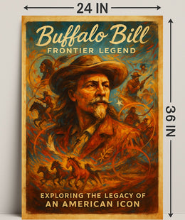 Buffalo Bill Frontier Legend Poster PosterGoat