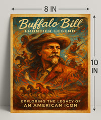 Buffalo Bill Frontier Legend Poster PosterGoat