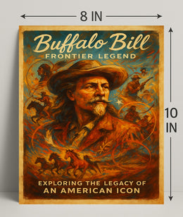 Buffalo Bill Frontier Legend Poster PosterGoat