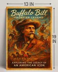 Buffalo Bill Frontier Legend Poster PosterGoat