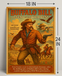 Buffalo Bill Legend Of The Wild West Poster PosterGoat