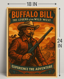 Buffalo Bill The Legend Of The Wild Poster PosterGoat