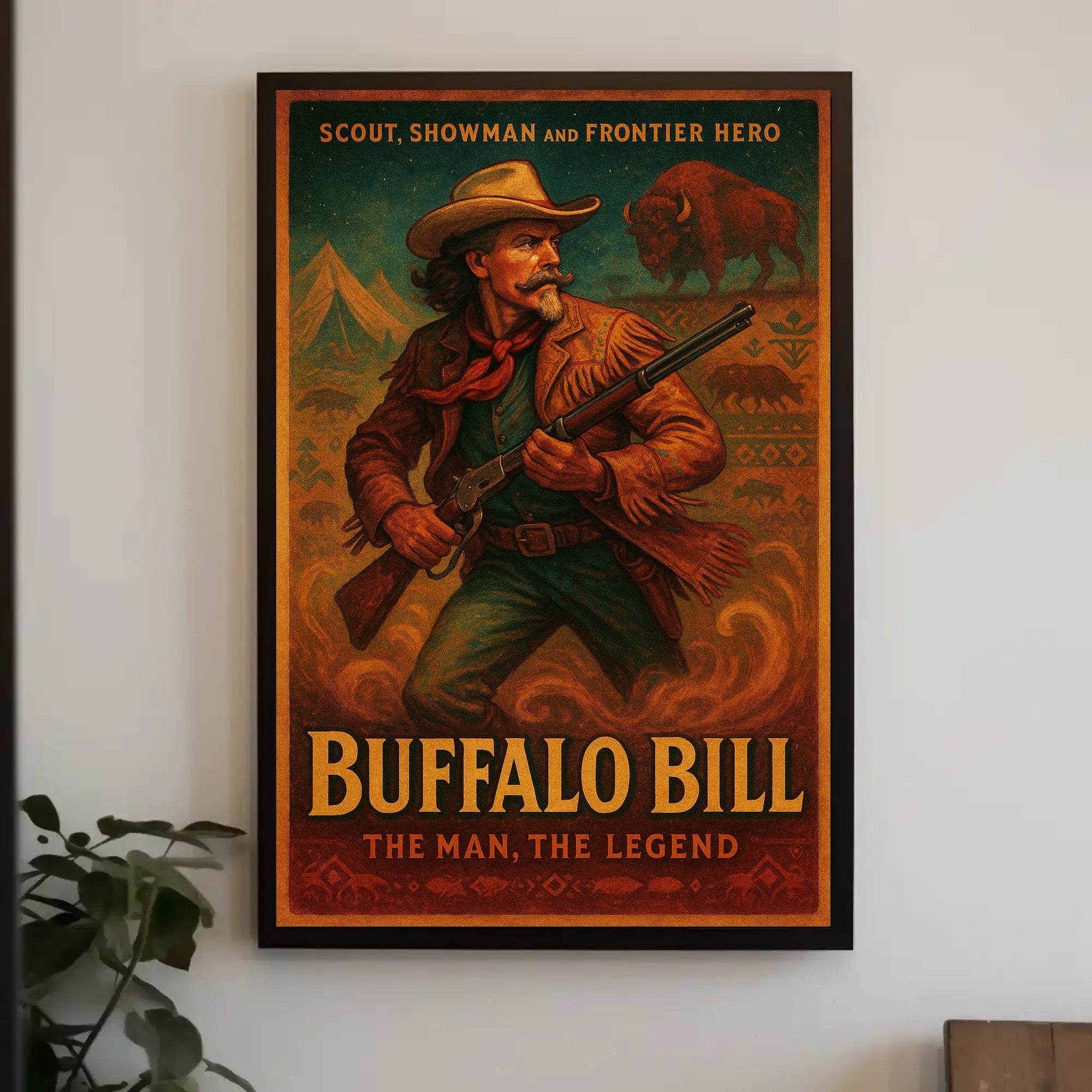 Buffalo Bill The Man, The Legend Poster PosterGoat