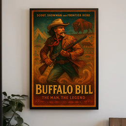 Buffalo Bill The Man, The Legend Poster PosterGoat