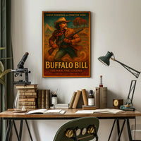 Buffalo Bill The Man, The Legend Poster PosterGoat
