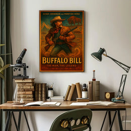 Buffalo Bill The Man, The Legend Poster PosterGoat