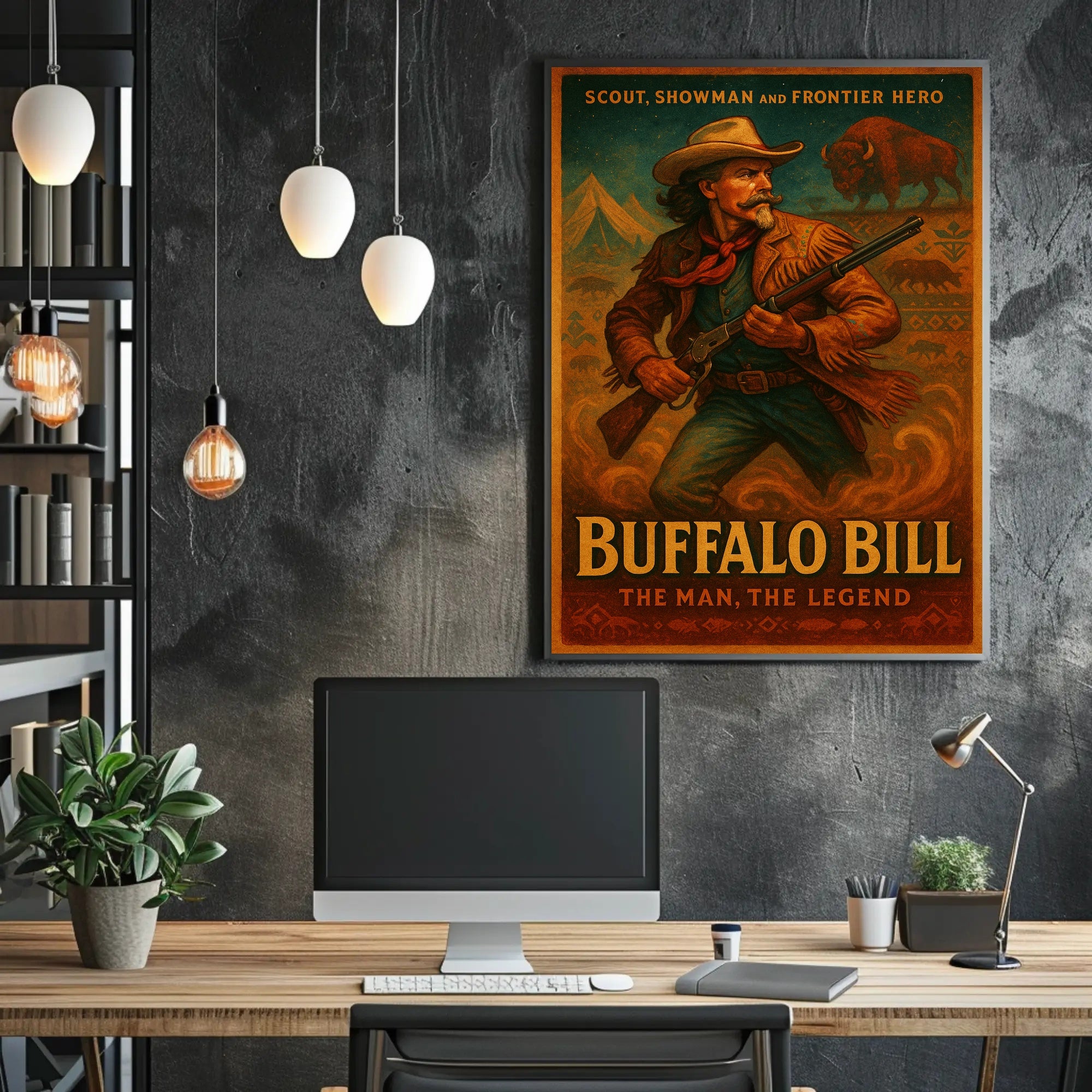 Buffalo Bill The Man, The Legend Poster PosterGoat