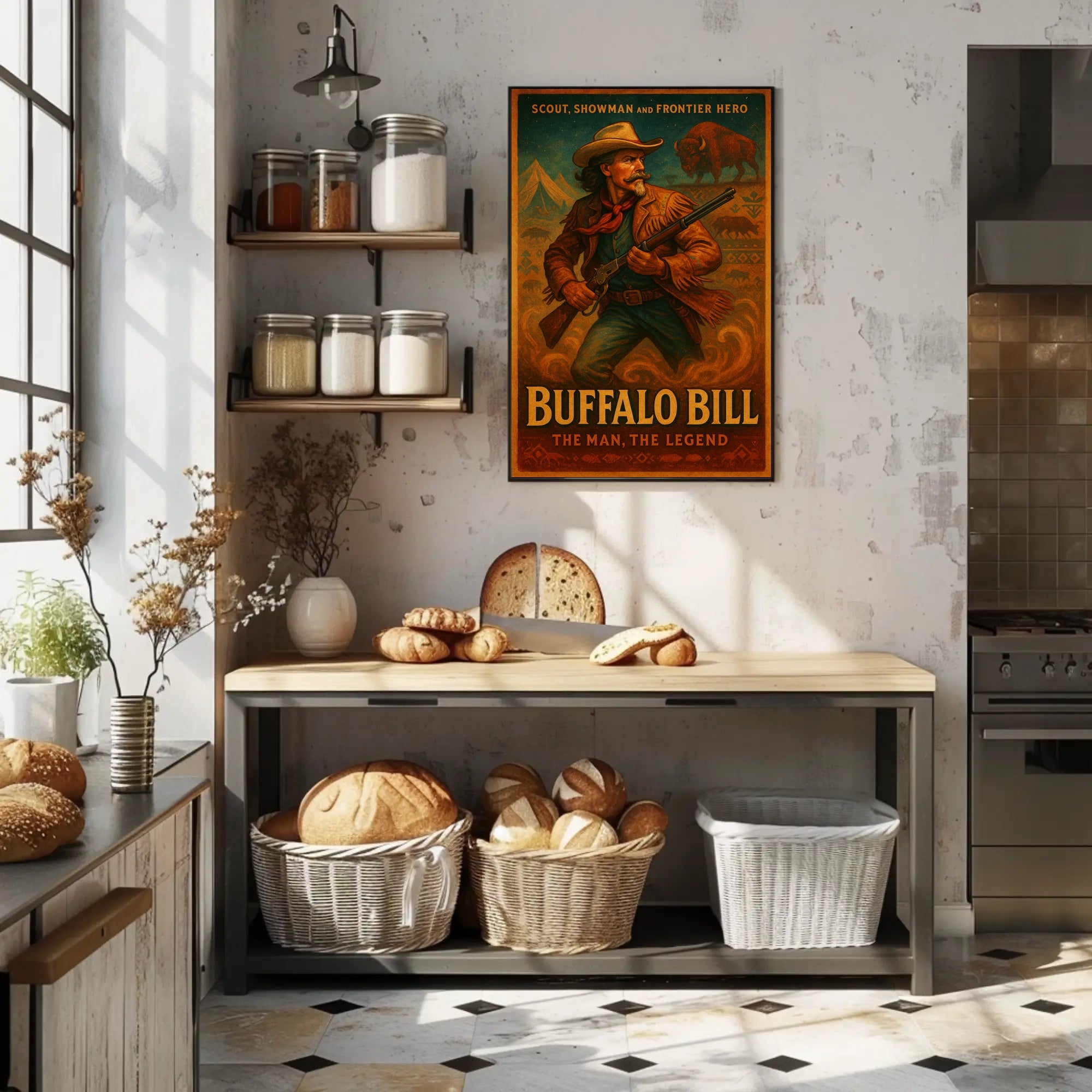 Buffalo Bill The Man, The Legend Poster PosterGoat