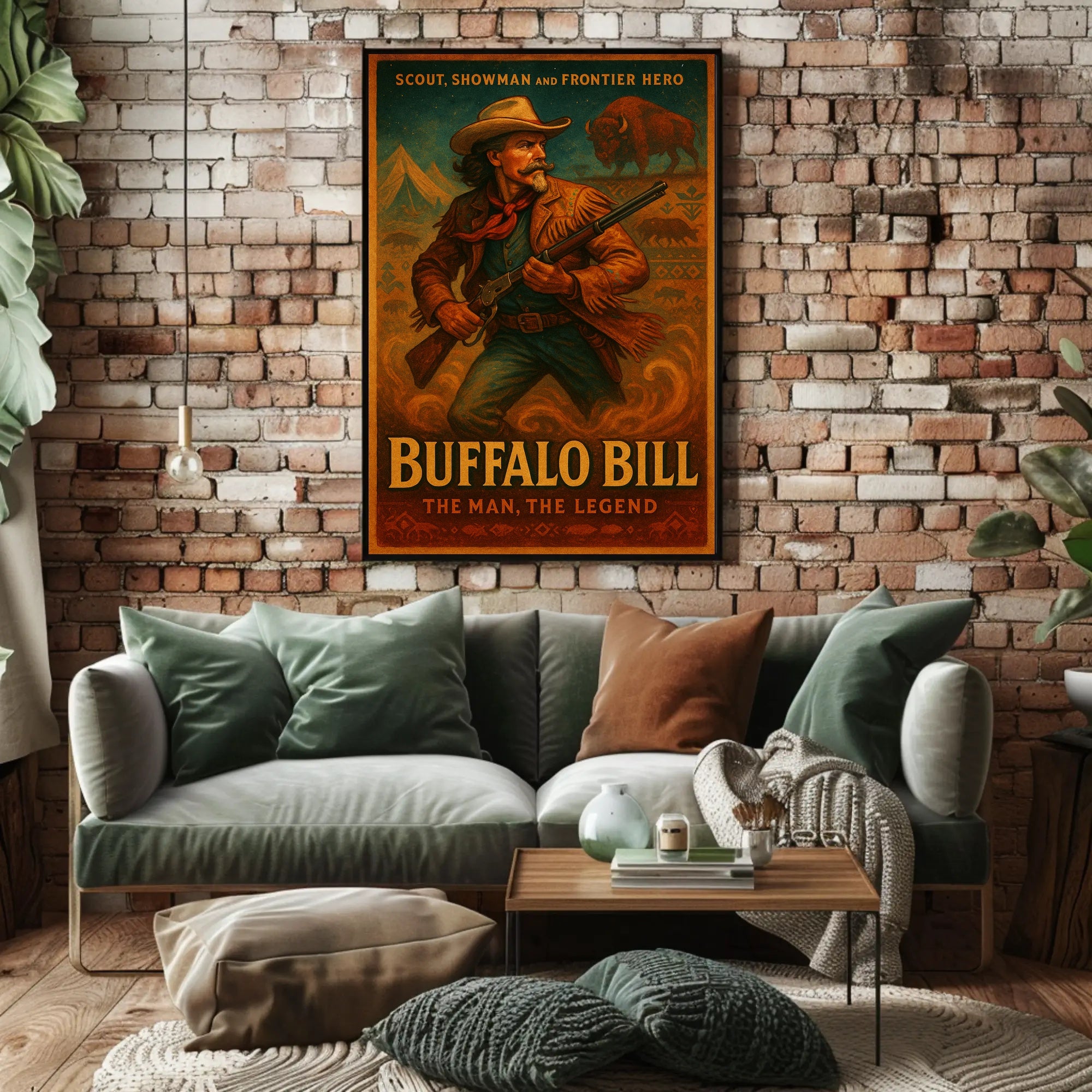 Buffalo Bill The Man, The Legend Poster PosterGoat