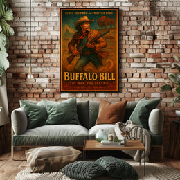 Buffalo Bill The Man, The Legend Poster PosterGoat