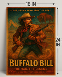 Buffalo Bill The Man, The Legend Poster PosterGoat