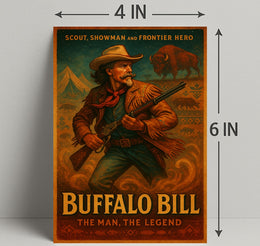 Buffalo Bill The Man, The Legend Poster PosterGoat