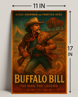 Buffalo Bill The Man, The Legend Poster PosterGoat