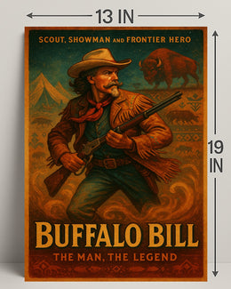 Buffalo Bill The Man, The Legend Poster PosterGoat