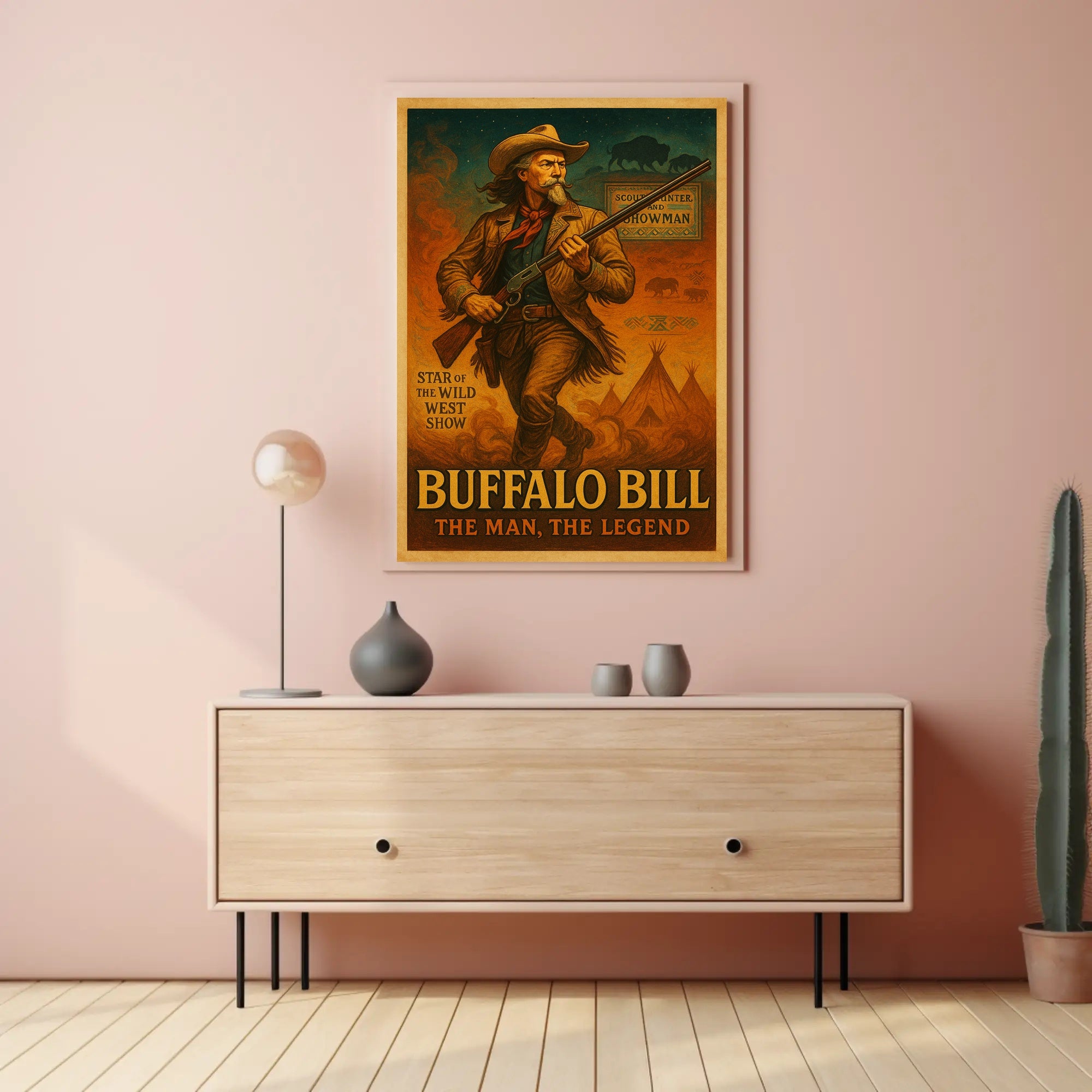 Buffalo Bill The Man, The Legend Poster PosterGoat