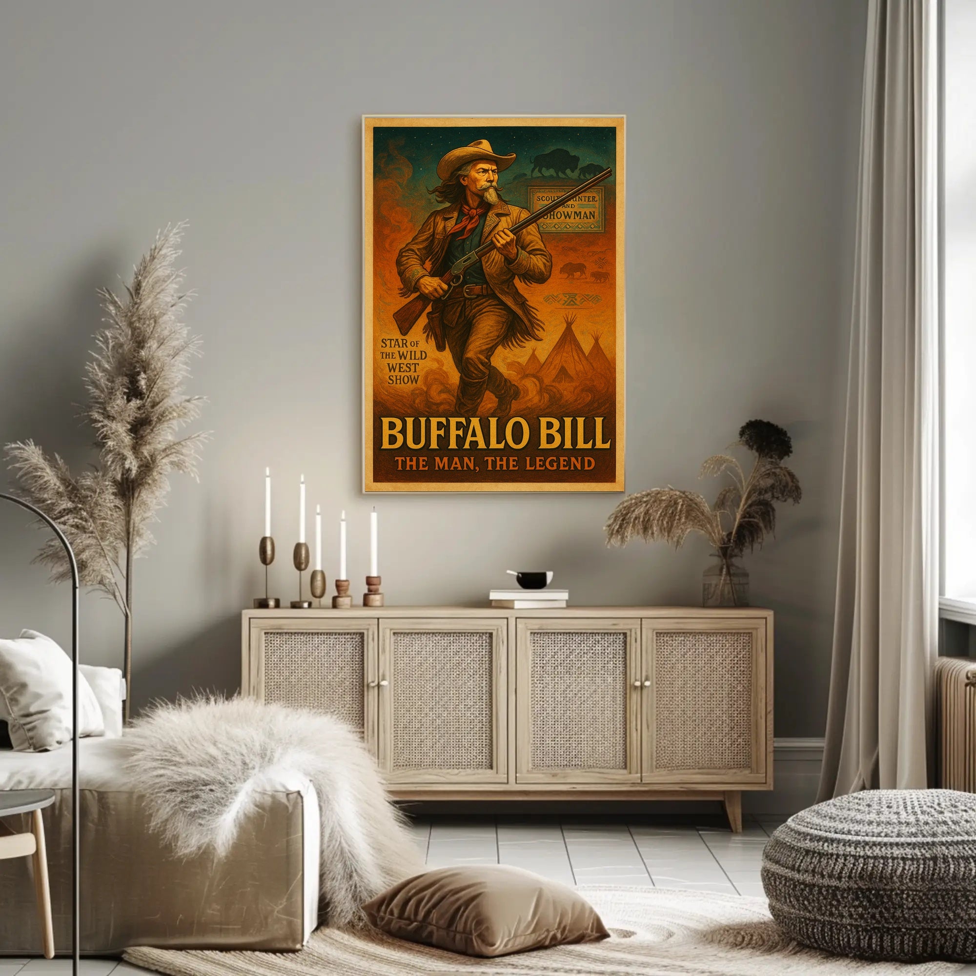 Buffalo Bill The Man, The Legend Poster PosterGoat