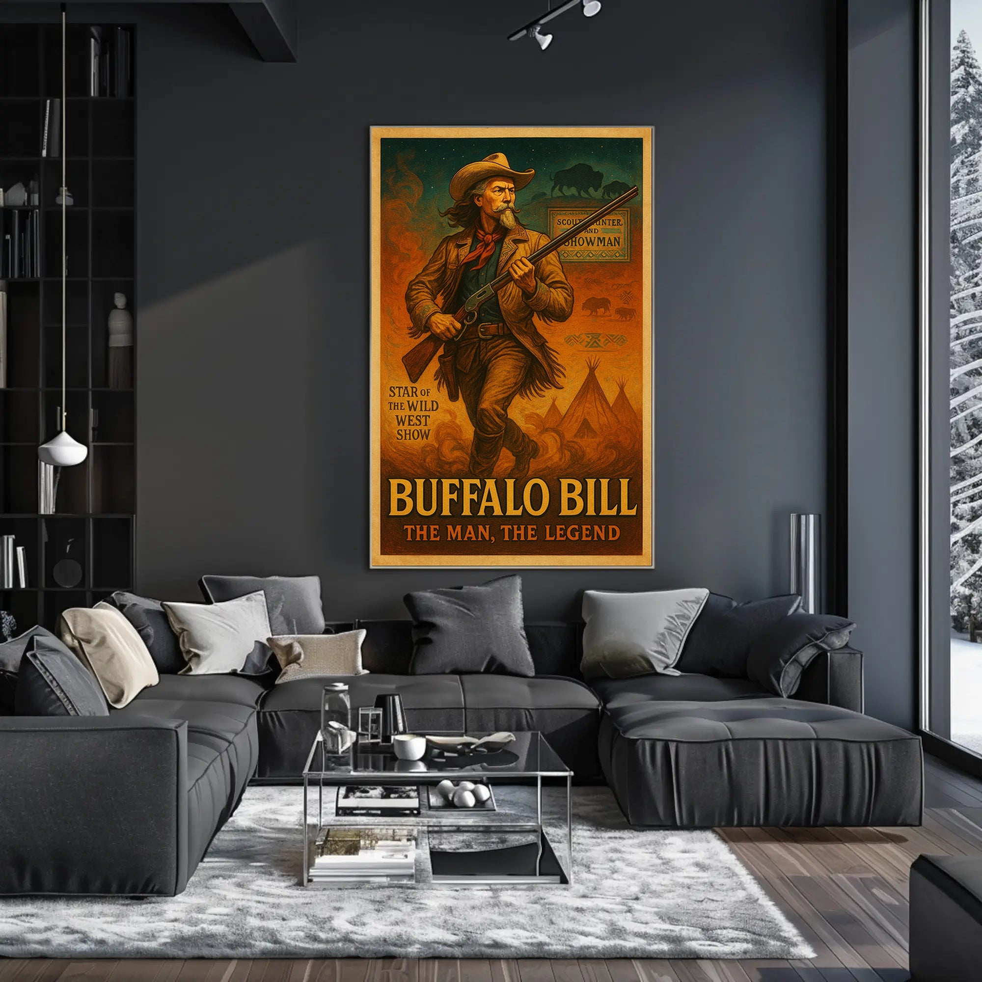 Buffalo Bill The Man, The Legend Poster PosterGoat