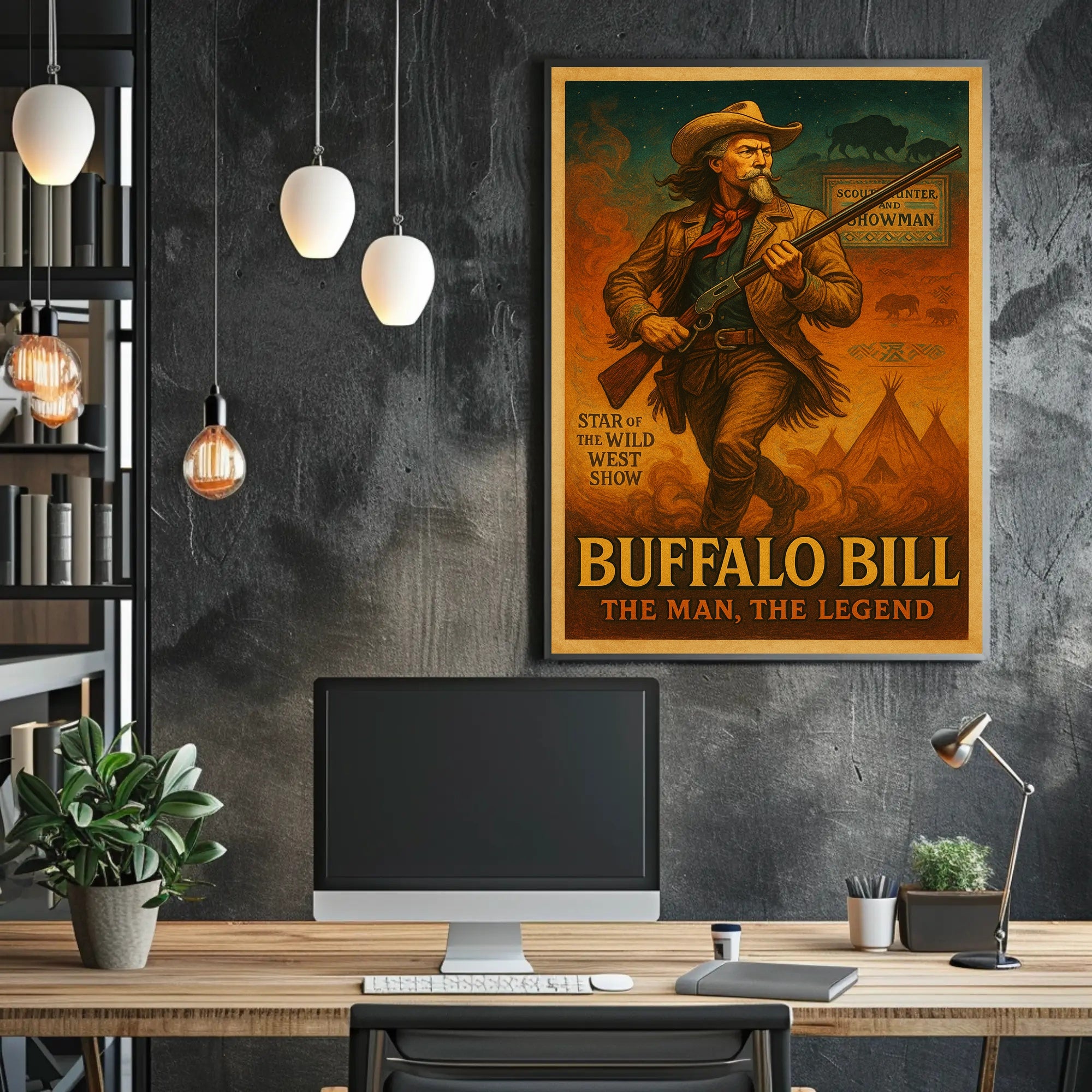 Buffalo Bill The Man, The Legend Poster PosterGoat
