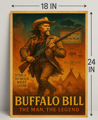 Buffalo Bill The Man, The Legend Poster PosterGoat