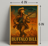 Buffalo Bill The Man, The Legend Poster PosterGoat