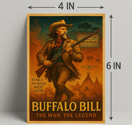 Buffalo Bill The Man, The Legend Poster PosterGoat