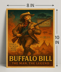 Buffalo Bill The Man, The Legend Poster PosterGoat
