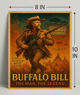 Buffalo Bill The Man, The Legend Poster PosterGoat