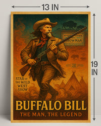 Buffalo Bill The Man, The Legend Poster PosterGoat