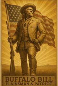 Buffalo Bill Vintage Western Heritage Poster Print PosterGoat
