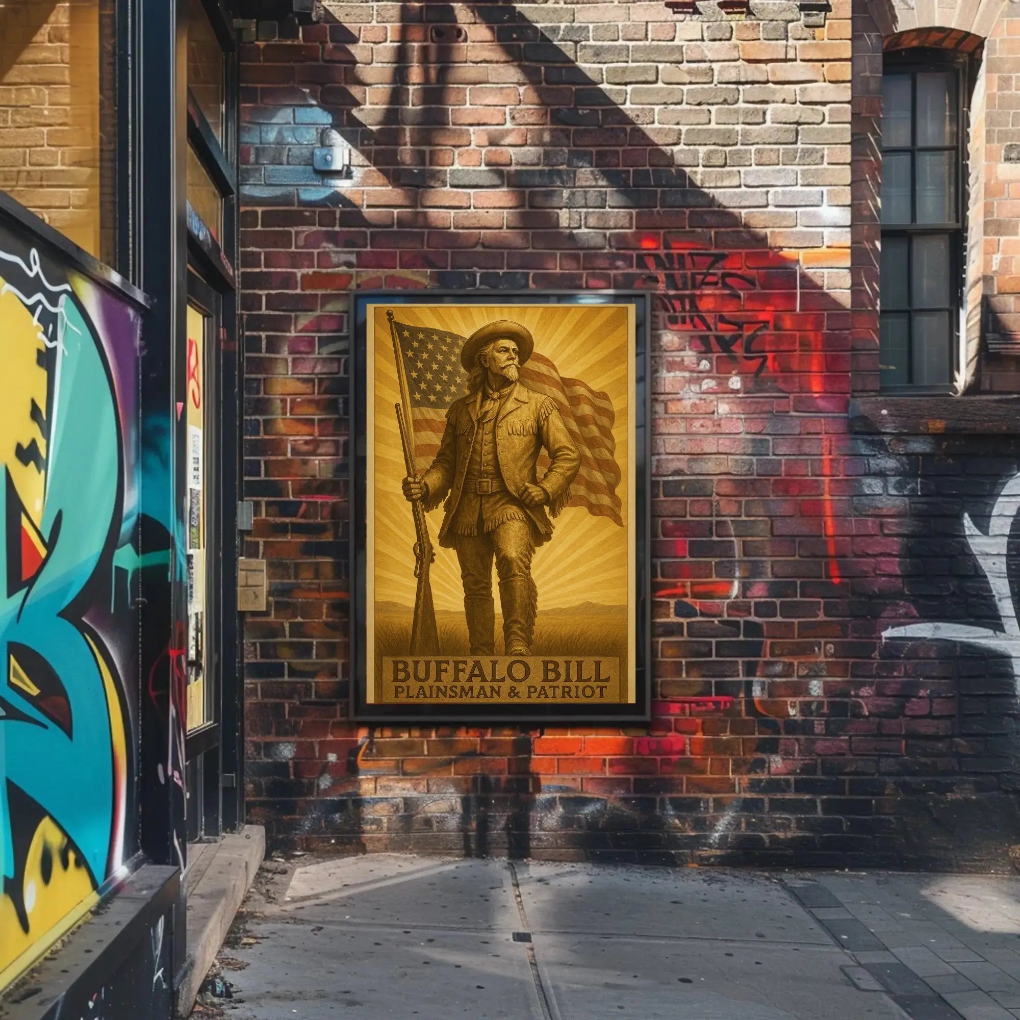Buffalo Bill Vintage Western Heritage Poster Print PosterGoat