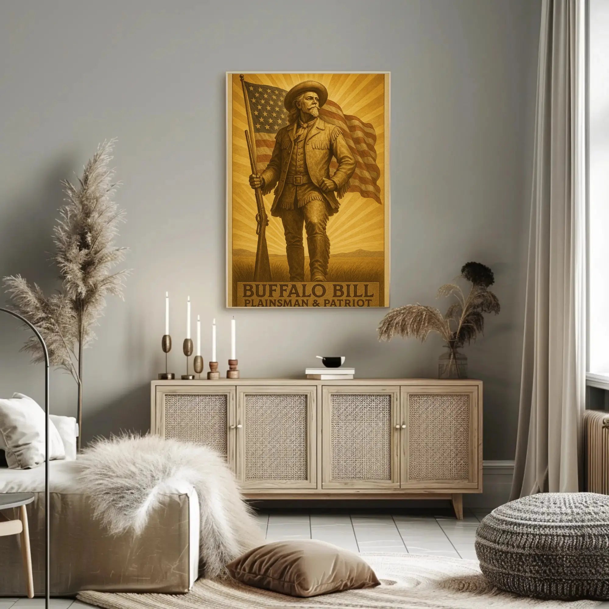 Buffalo Bill Vintage Western Heritage Poster Print PosterGoat