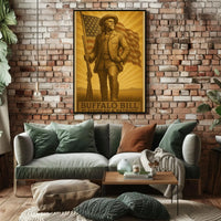 Buffalo Bill Vintage Western Heritage Poster Print PosterGoat