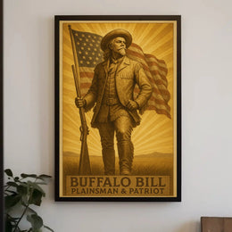 Buffalo Bill Vintage Western Heritage Poster Print PosterGoat