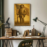 Buffalo Bill Vintage Western Heritage Poster Print PosterGoat