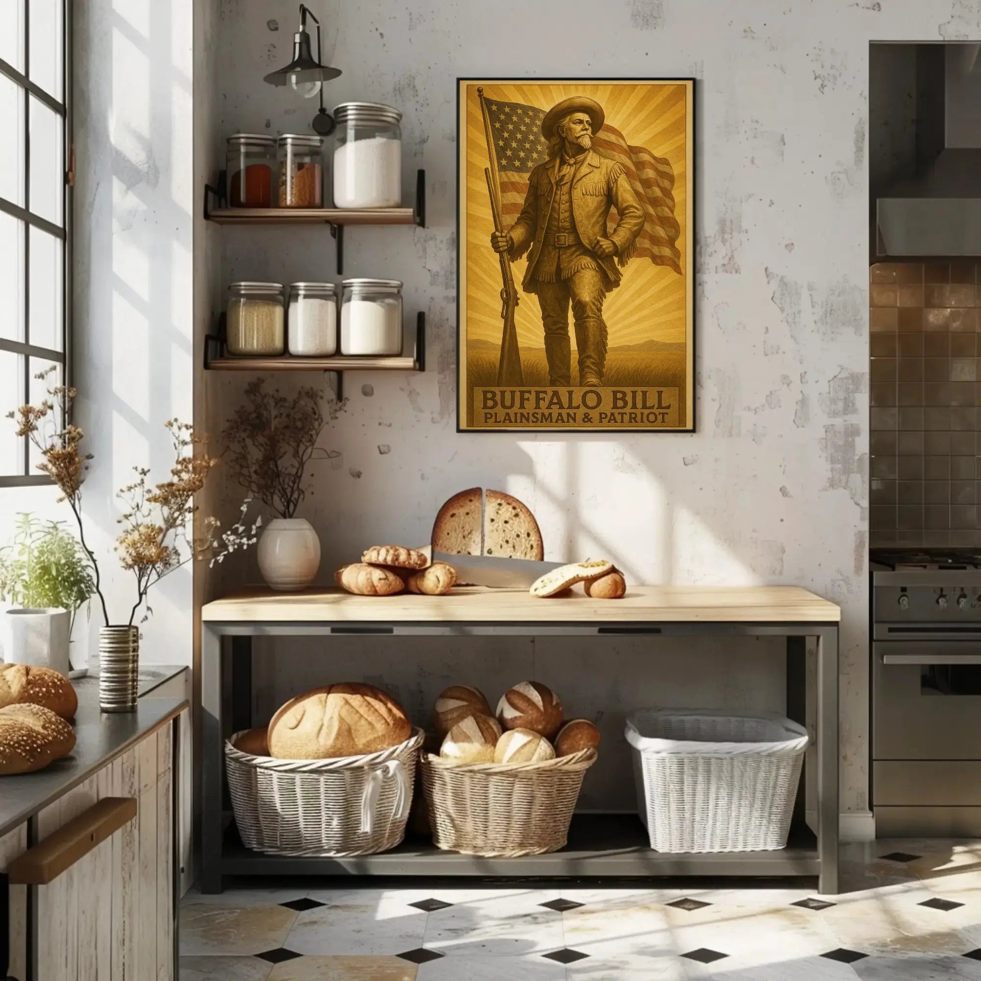 Buffalo Bill Vintage Western Heritage Poster Print PosterGoat