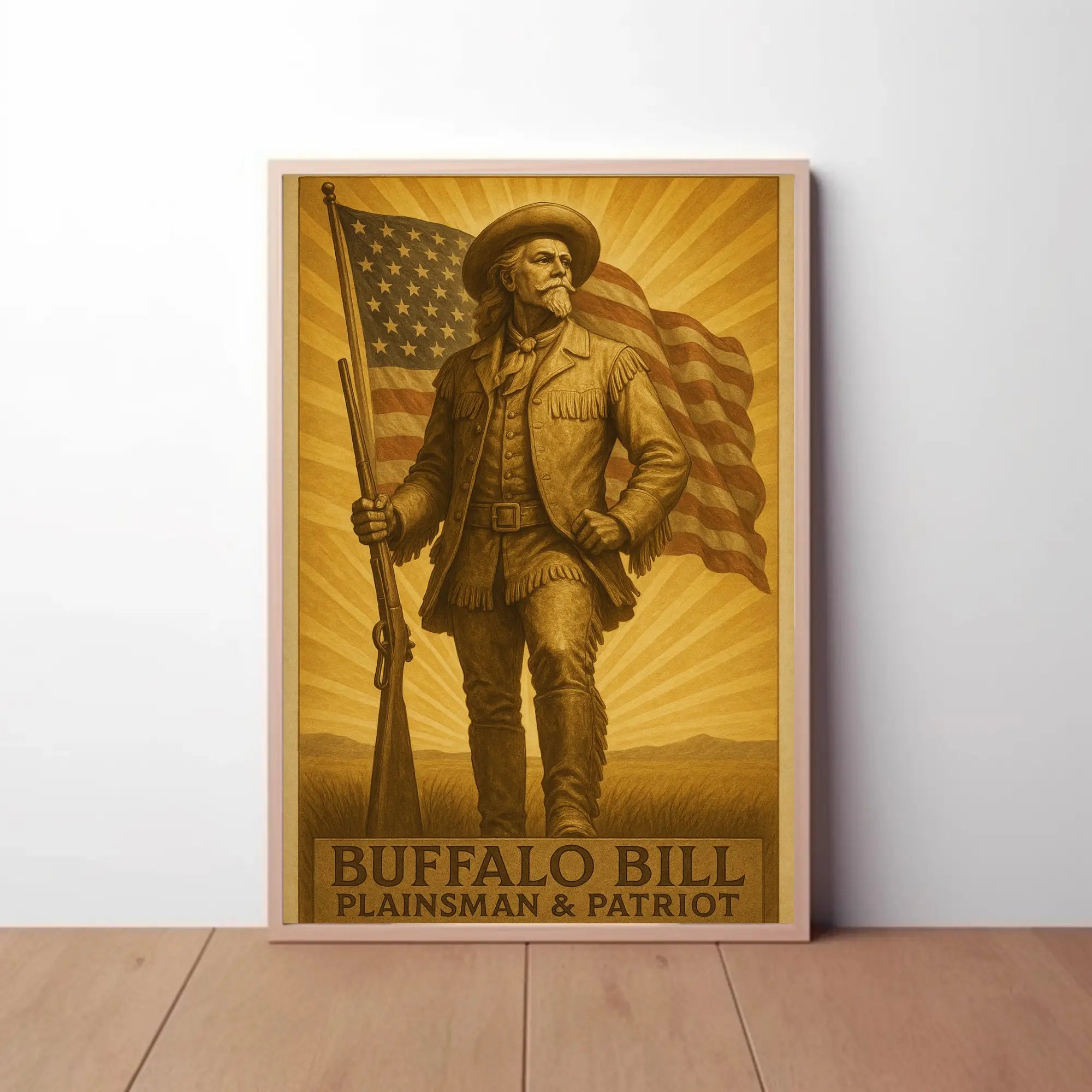 Buffalo Bill Vintage Western Heritage Poster Print PosterGoat