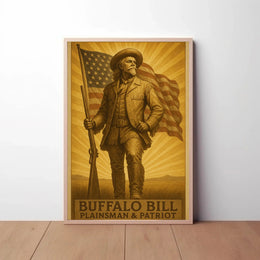 Buffalo Bill Vintage Western Heritage Poster Print PosterGoat