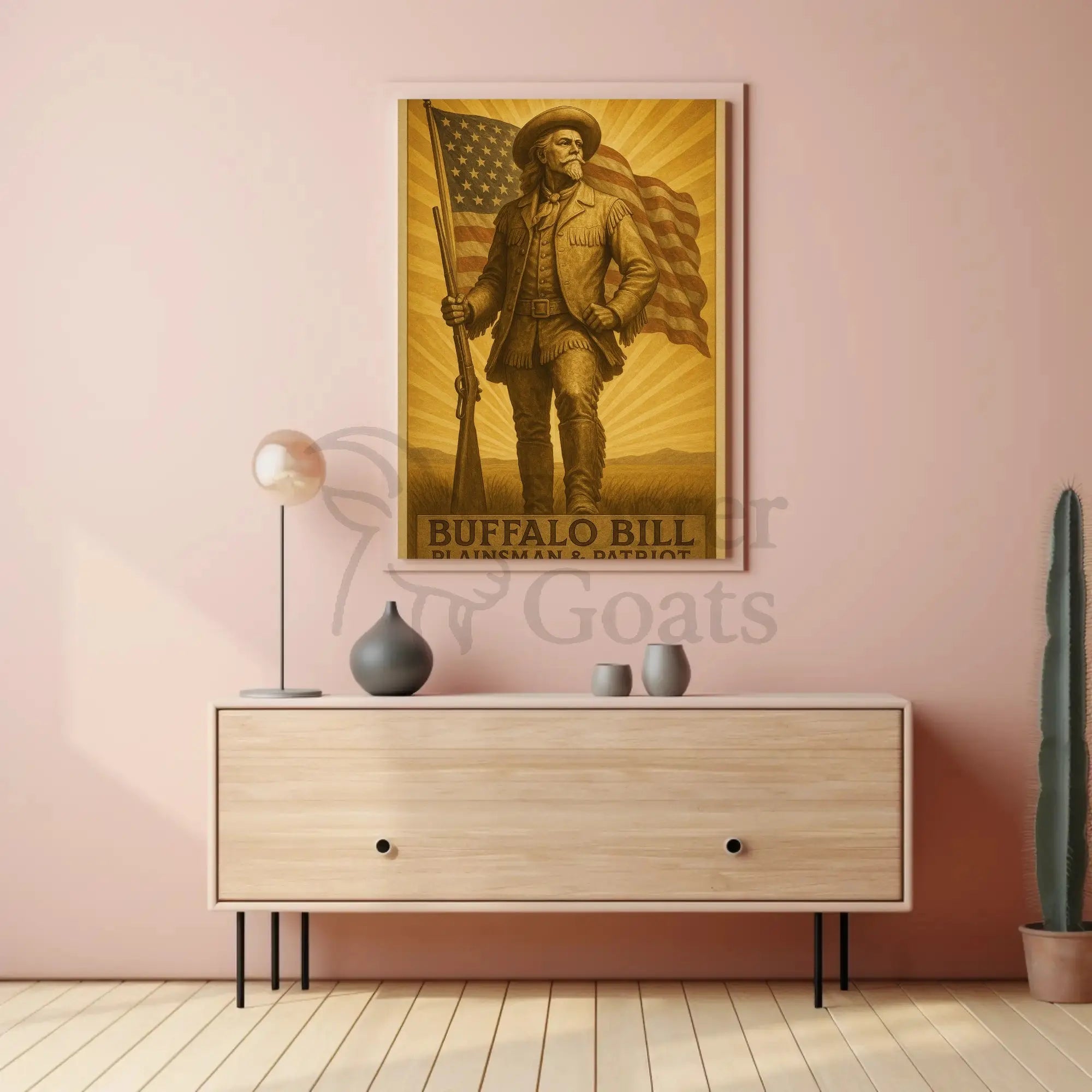 Buffalo Bill Vintage Western Heritage Poster Print PosterGoat