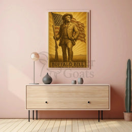 Buffalo Bill Vintage Western Heritage Poster Print PosterGoat