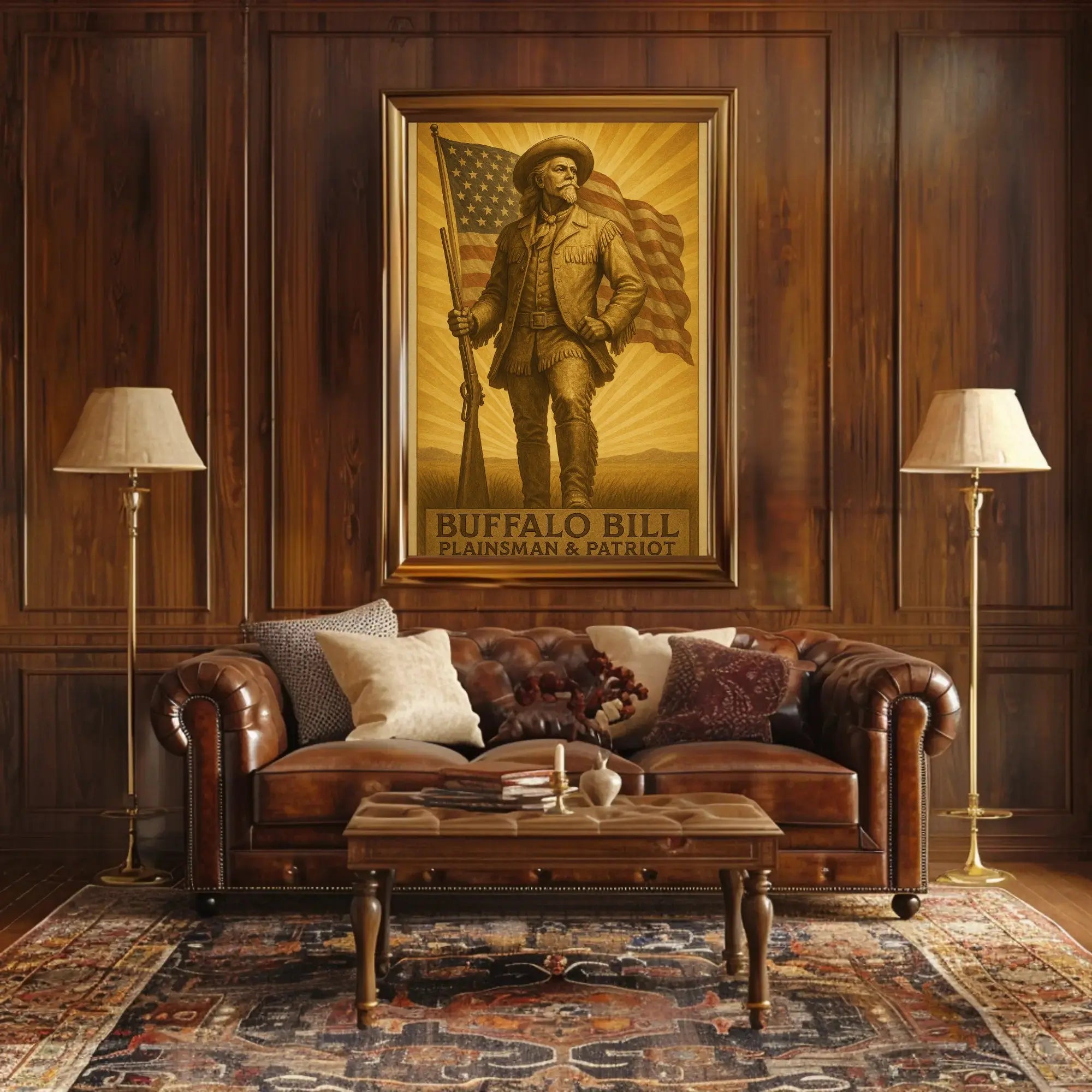 Buffalo Bill Vintage Western Heritage Poster Print PosterGoat