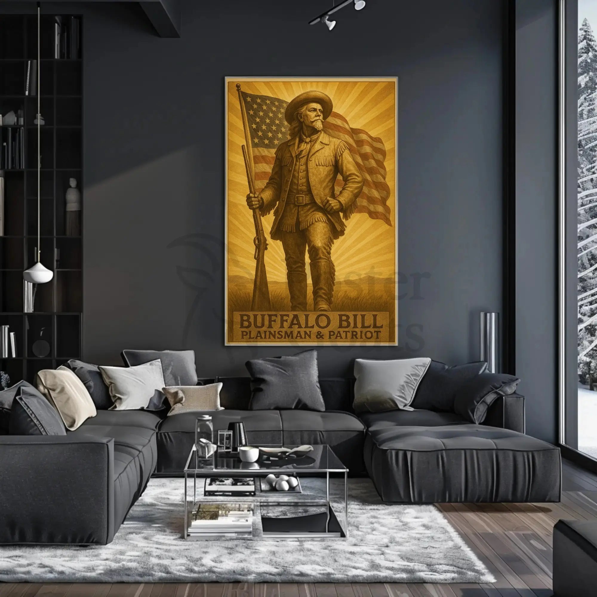 Buffalo Bill Vintage Western Heritage Poster Print PosterGoat
