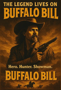 Buffalo Bill Wild West Adventure Heritage Poster Print PosterGoat
