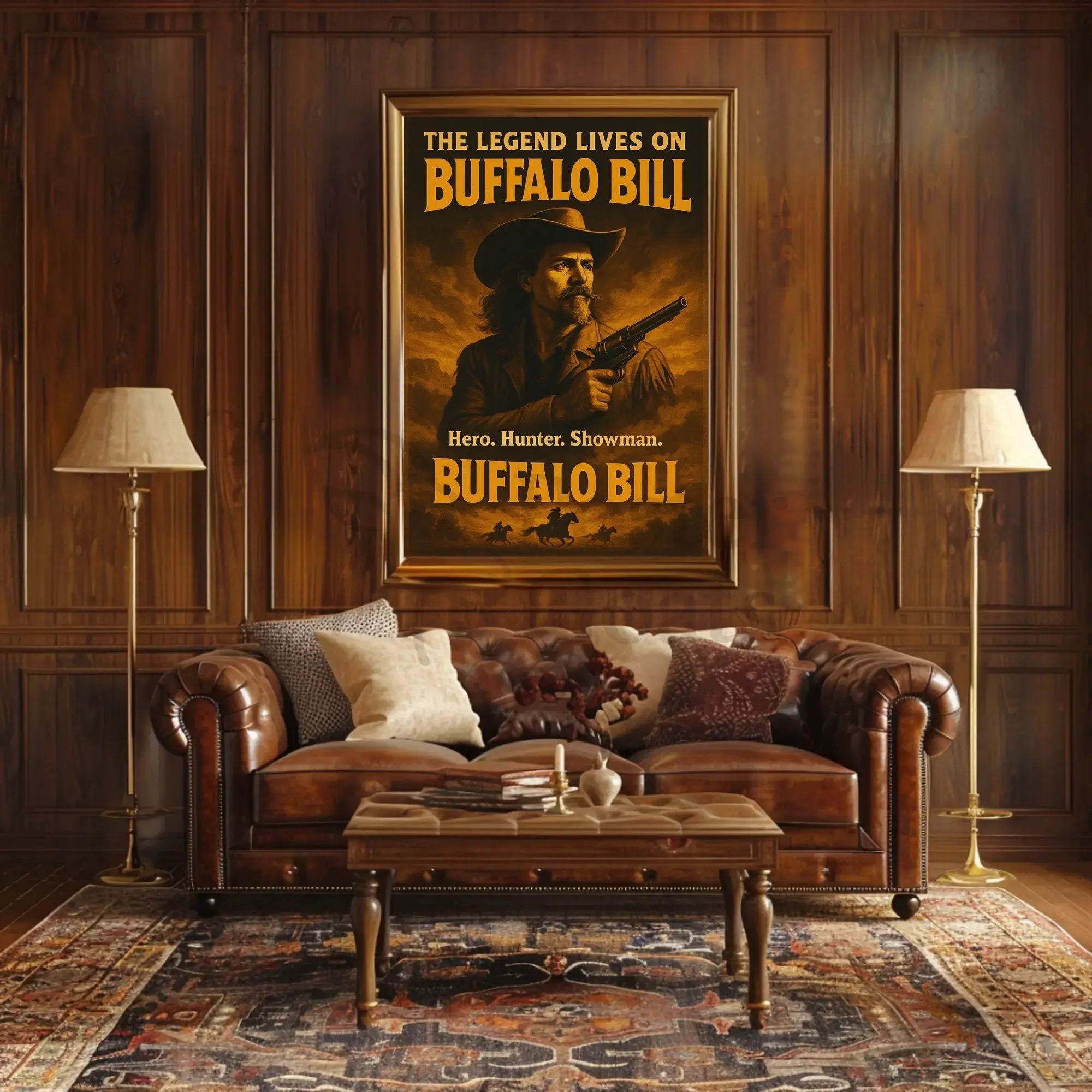 Buffalo Bill Wild West Adventure Heritage Poster Print PosterGoat