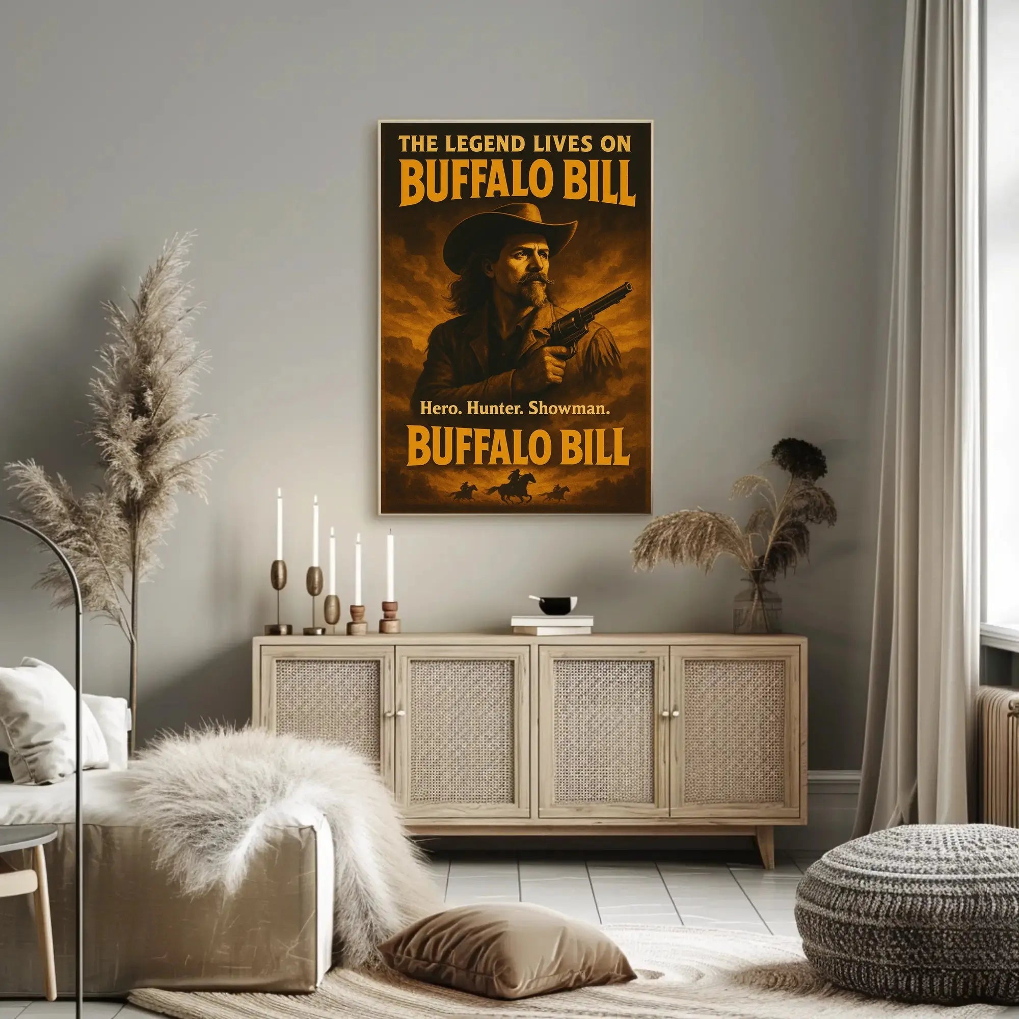 Buffalo Bill Wild West Adventure Heritage Poster Print PosterGoat