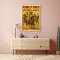 Buffalo Bill Wild West Adventure Vintage Poster Wall Art PosterGoat