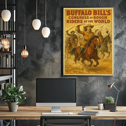 Buffalo Bill Wild West Adventure Vintage Poster Wall Art PosterGoat