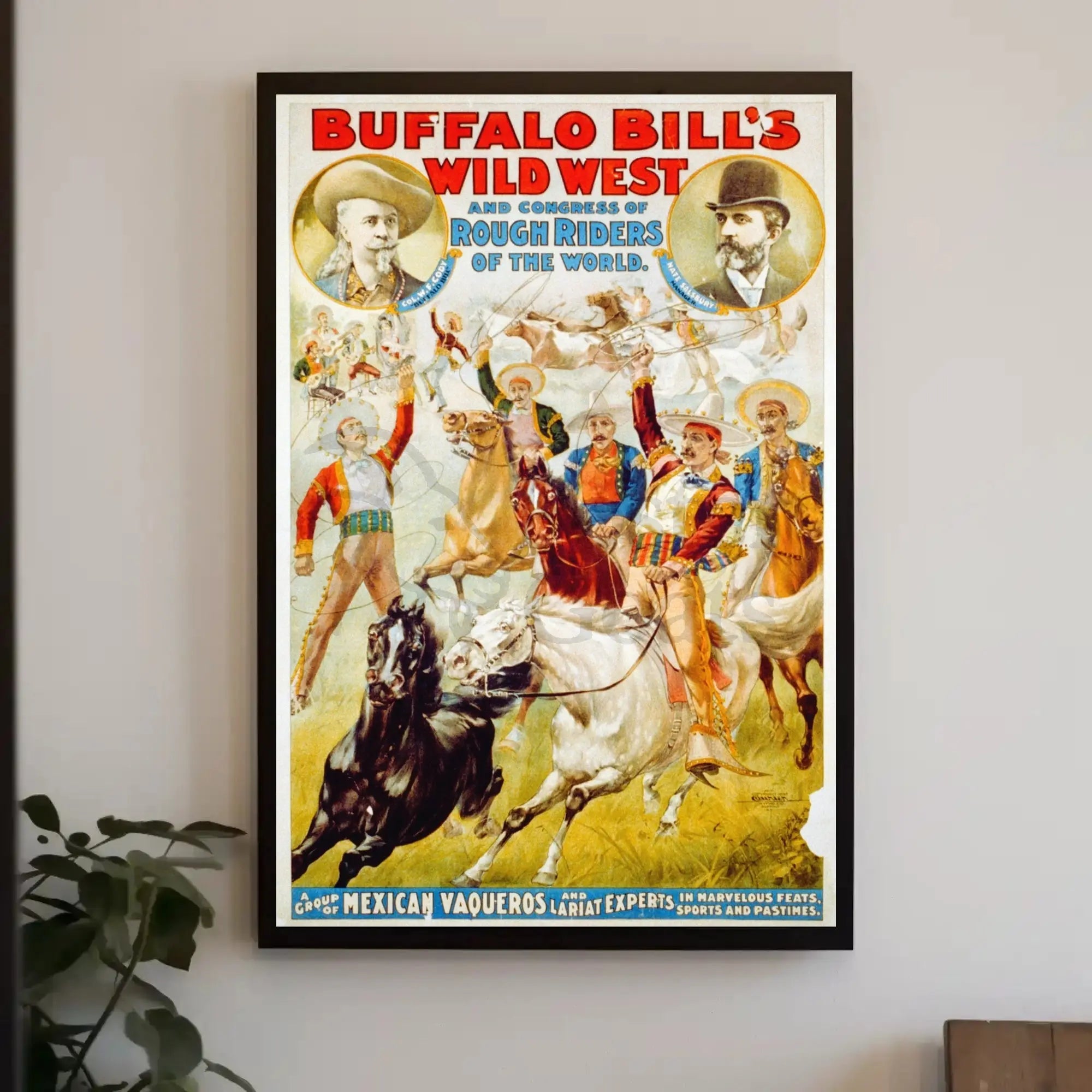 Buffalo Bill Wild West Show Cultural Heritage Poster PosterGoat
